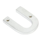 Satin Chrome Letter U | From The Anvil-Letters-Yester Home