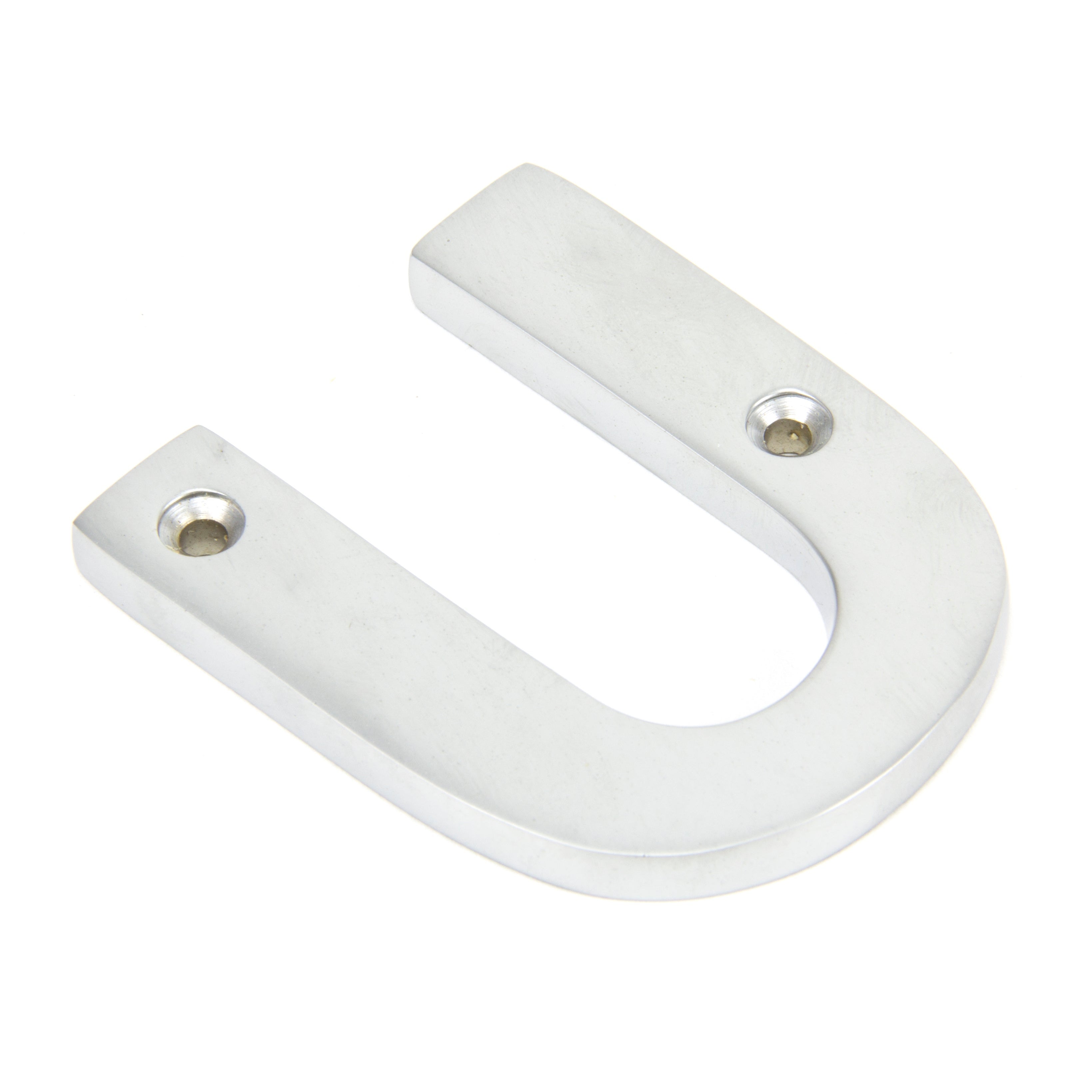 Satin Chrome Letter U | From The Anvil-Letters-Yester Home