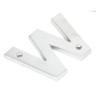 Satin Chrome Letter W | From The Anvil - Letters - From The Anvil - Yester Home