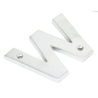 Satin Chrome Letter W | From The Anvil-Letters-Yester Home