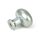 Satin Chrome Moore Cabinet Knob - 32mm - Cabinet Knobs - From The Anvil - Yester Home