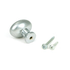 Satin Chrome Moore Cabinet Knob - 38mm - Cabinet Knobs - From The Anvil - Yester Home