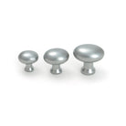 Satin Chrome Moore Cabinet Knob - 38mm - Cabinet Knobs - From The Anvil - Yester Home