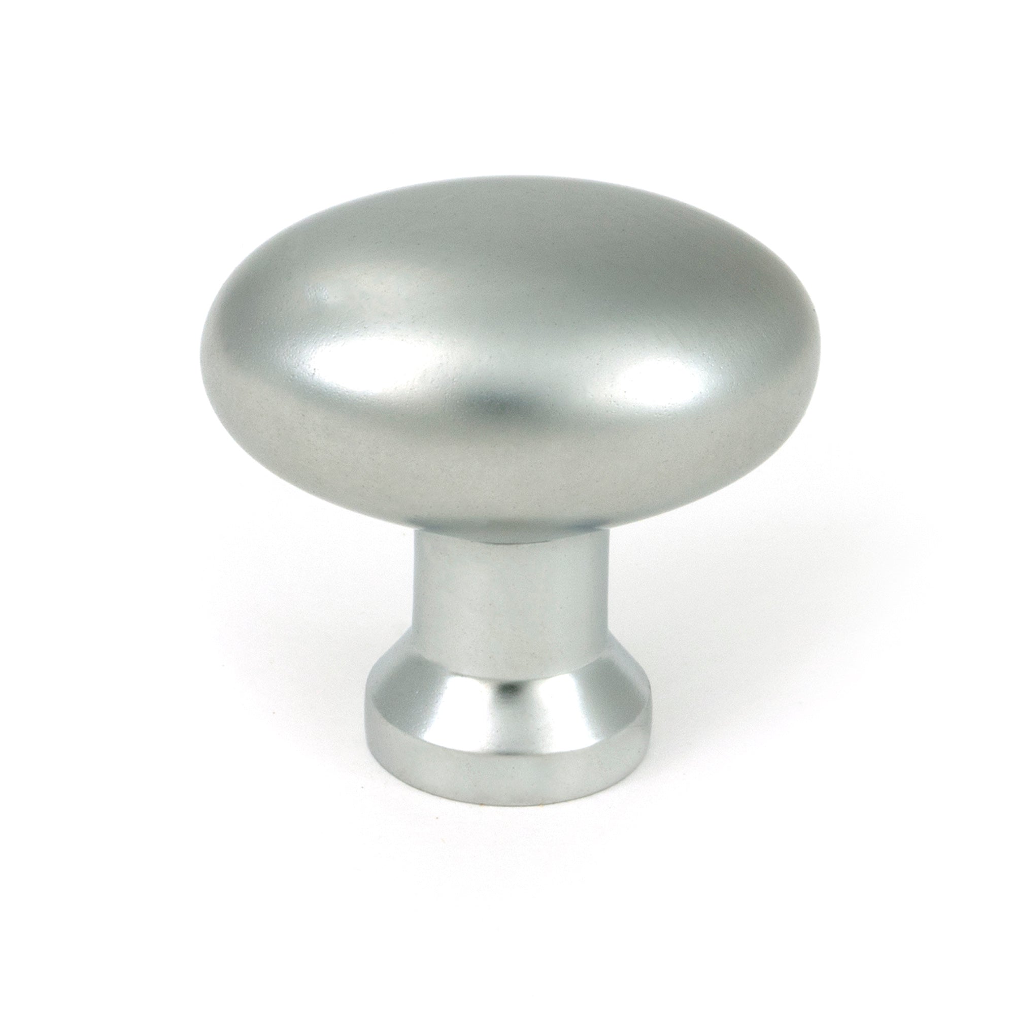 Satin Chrome Moore Cabinet Knob - 38mm - Cabinet Knobs - From The Anvil - Yester Home