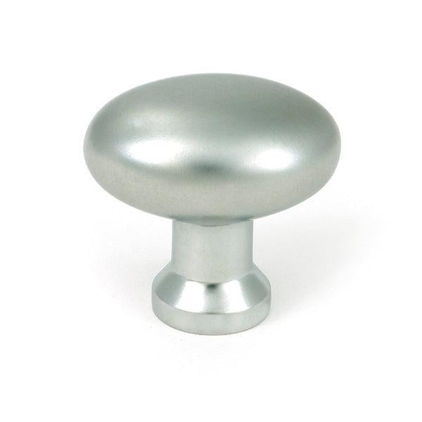 Satin Chrome Moore Cabinet Knob - 38mm - Cabinet Knobs - From The Anvil - Yester Home