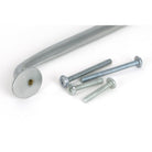 Satin Chrome Moore Pull Handle - Large - Pull Handles - From The Anvil - Yester Home