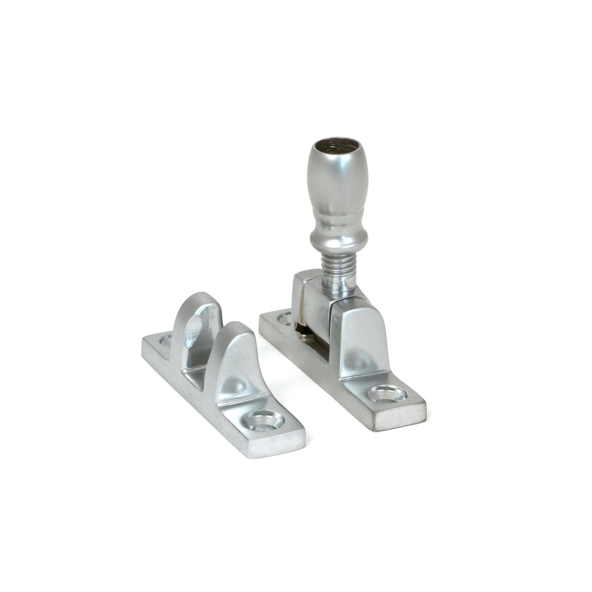 Satin Chrome Mushroom Brighton Fastener - Narrow (Square) | From The Anvil - Brighton Fasteners - From The Anvil - Yester Home