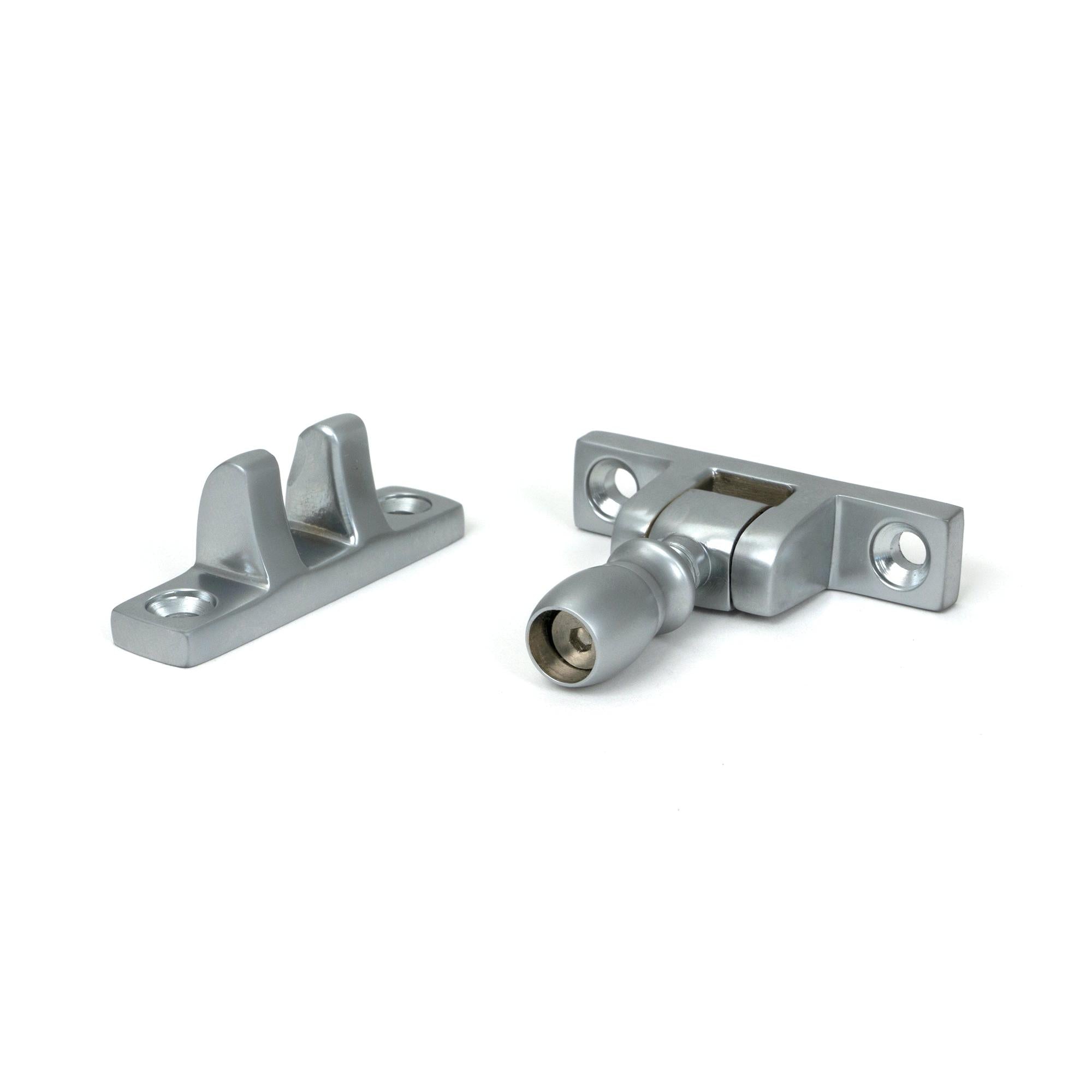 Satin Chrome Mushroom Brighton Fastener - Narrow (Square) | From The Anvil - Brighton Fasteners - From The Anvil - Yester Home