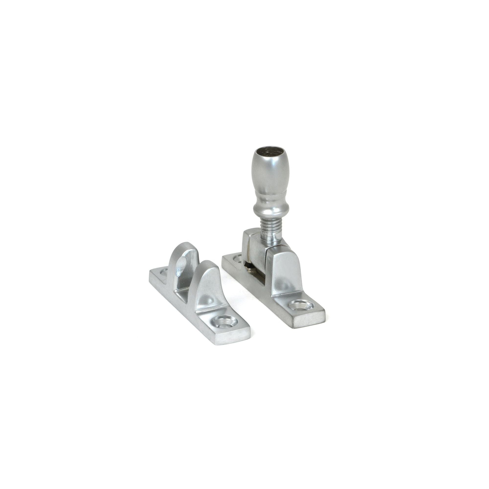 Satin Chrome Mushroom Brighton Fastener - Narrow (Square) | From The Anvil - Brighton Fasteners - From The Anvil - Yester Home