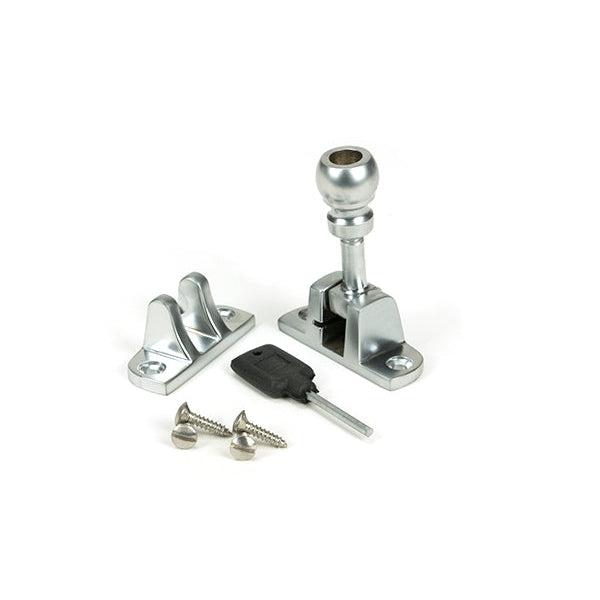 Satin Chrome Mushroom Brighton Fastener (Radiused) | From The Anvil-Fasteners-Yester Home