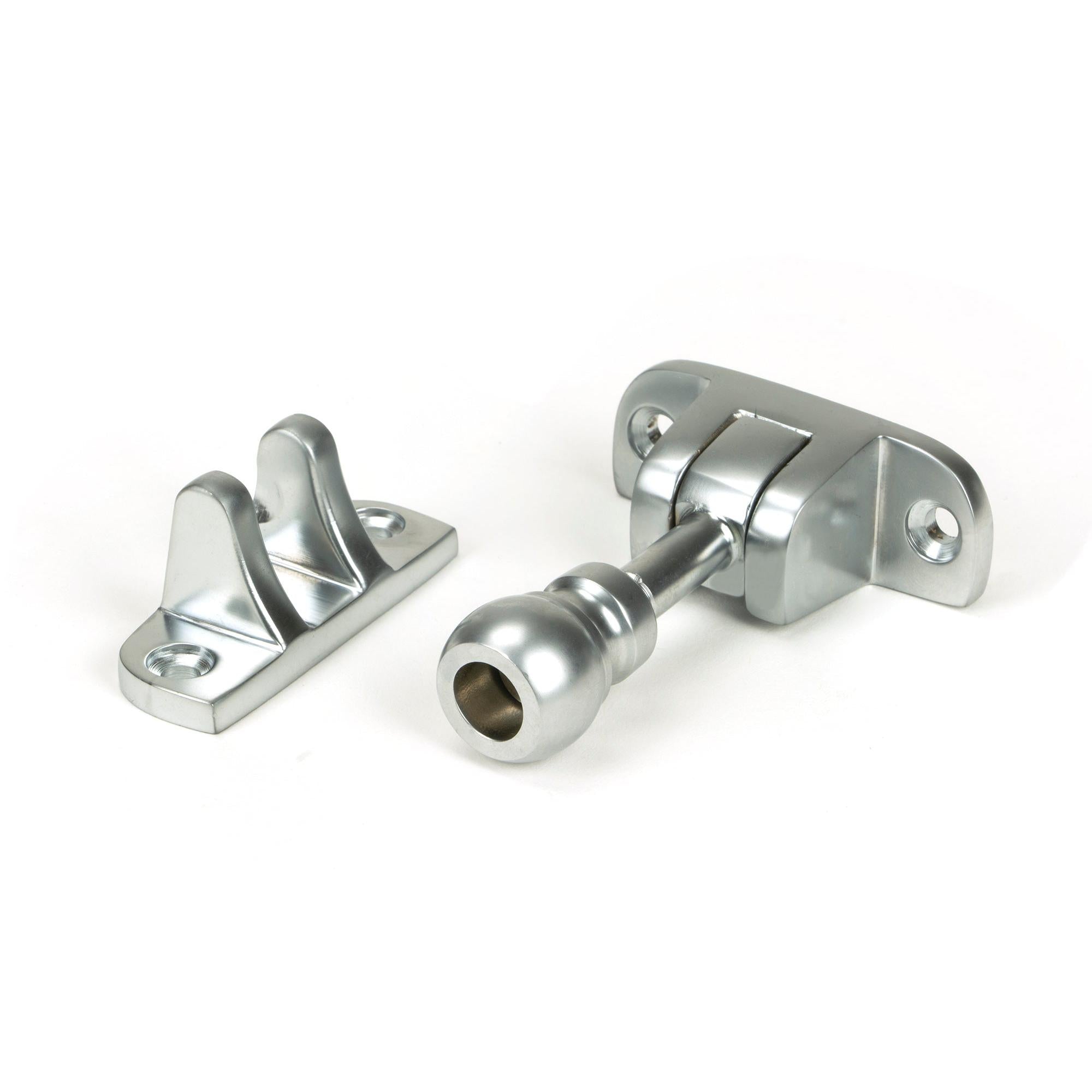 Satin Chrome Mushroom Brighton Fastener (Radiused) | From The Anvil - Fasteners - From The Anvil - Yester Home