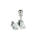 Satin Chrome Mushroom Brighton Fastener (Radiused) | From The Anvil-Fasteners-Yester Home