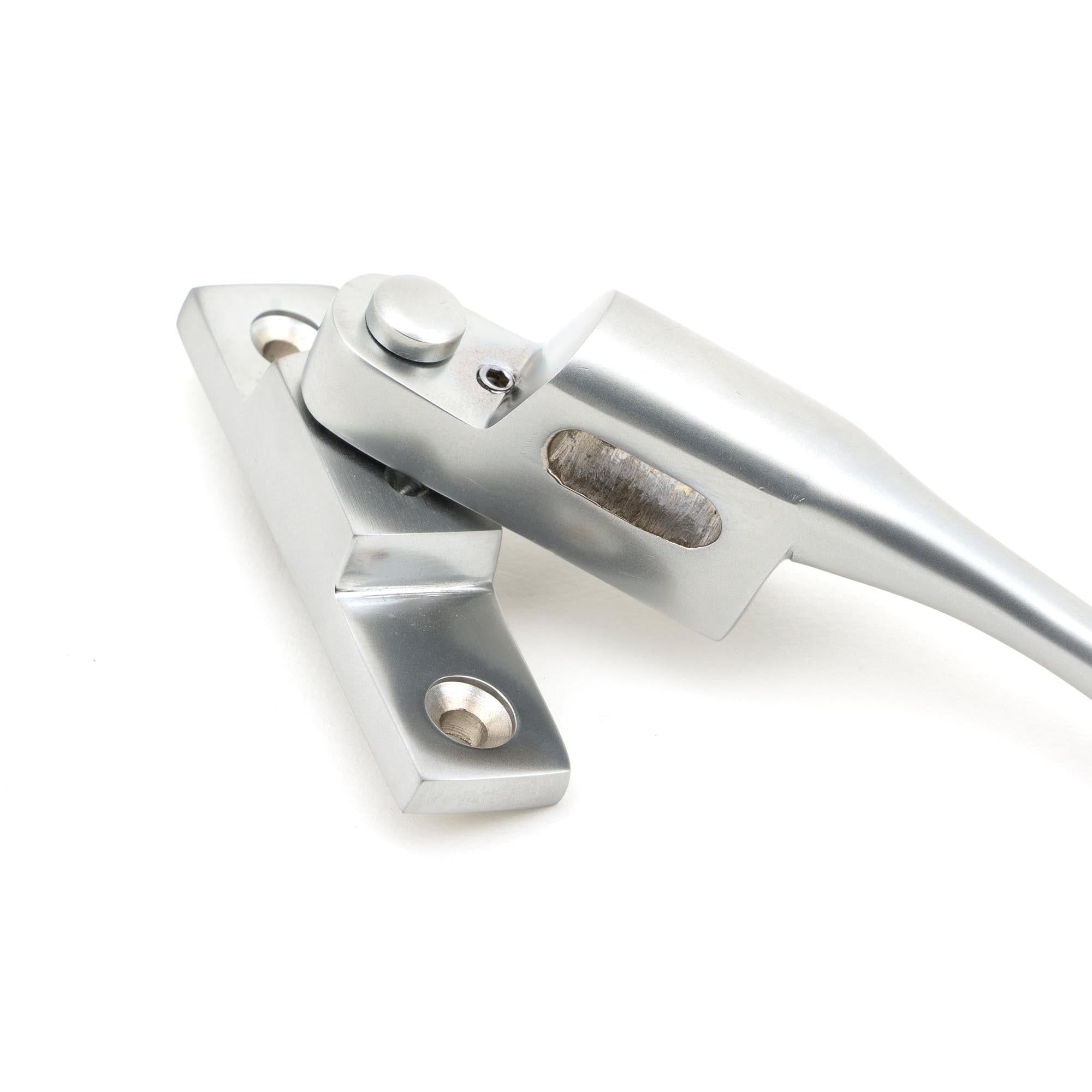 Satin Chrome Night-Vent Locking Peardrop Fastener - LH | From The Anvil - Night-Vent Fasteners - From The Anvil - Yester Home