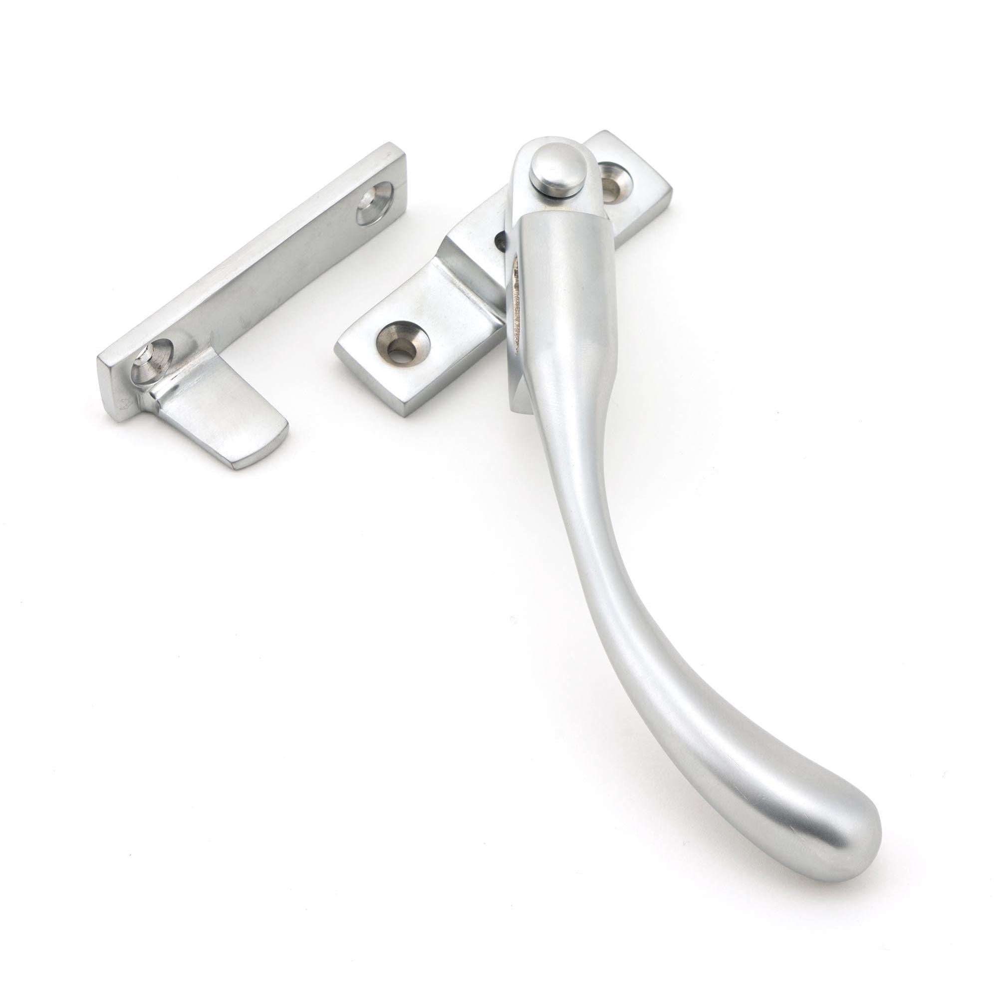 Satin Chrome Night-Vent Locking Peardrop Fastener - RH | From The Anvil - Night-Vent Fasteners - From The Anvil - Yester Home