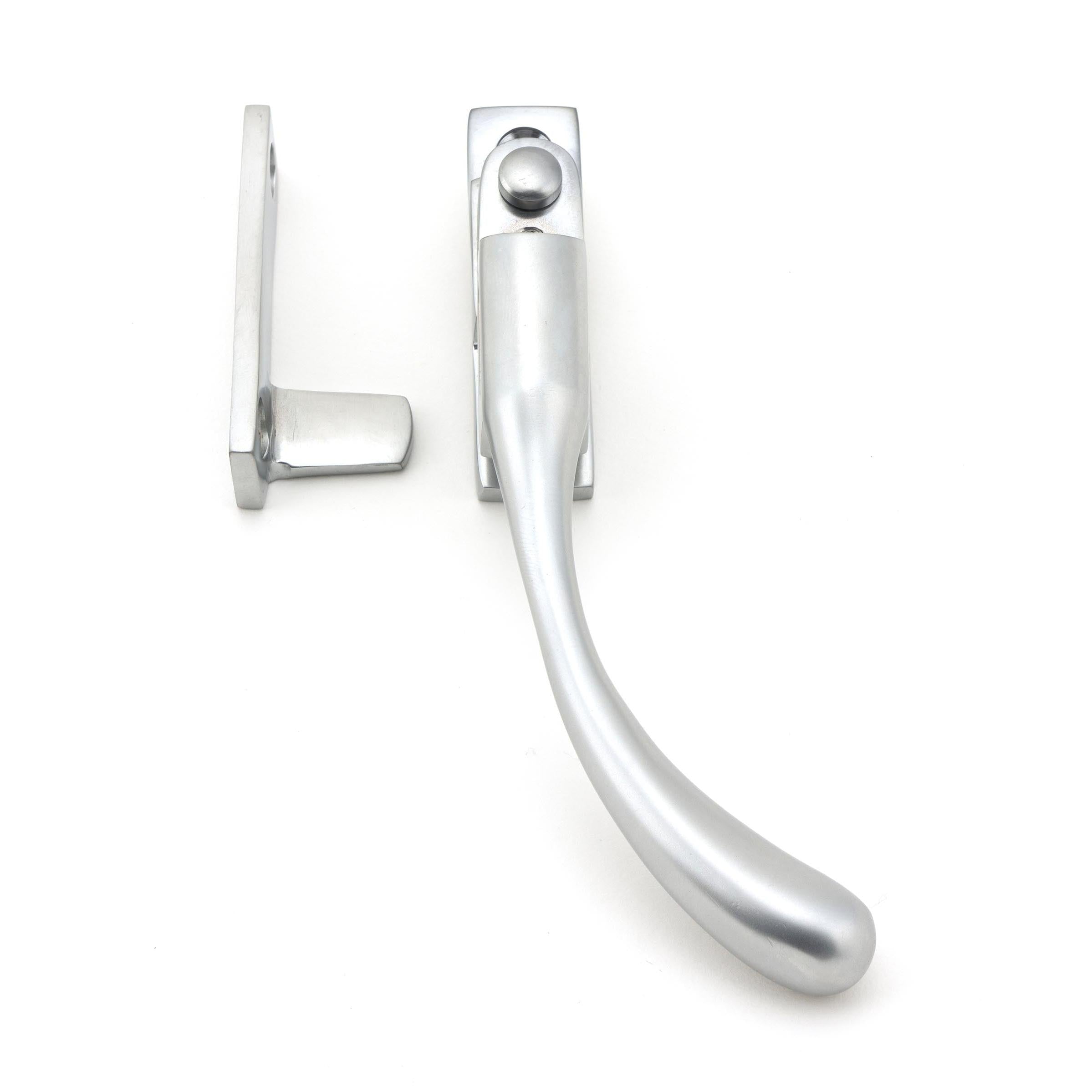 Satin Chrome Night-Vent Locking Peardrop Fastener - RH | From The Anvil - Night-Vent Fasteners - From The Anvil - Yester Home