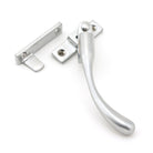 Satin Chrome Night-Vent Locking Peardrop Fastener - RH | From The Anvil-Night-Vent Fasteners-Yester Home