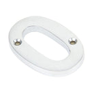Satin Chrome Numeral 0 | From The Anvil - Numerals - From The Anvil - Yester Home
