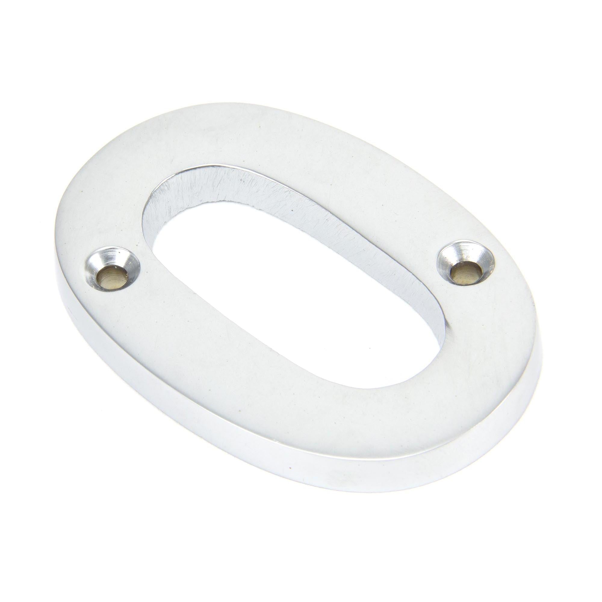 Satin Chrome Numeral 0 | From The Anvil - Numerals - From The Anvil - Yester Home