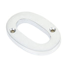 Satin Chrome Numeral 0 | From The Anvil-Numerals-Yester Home