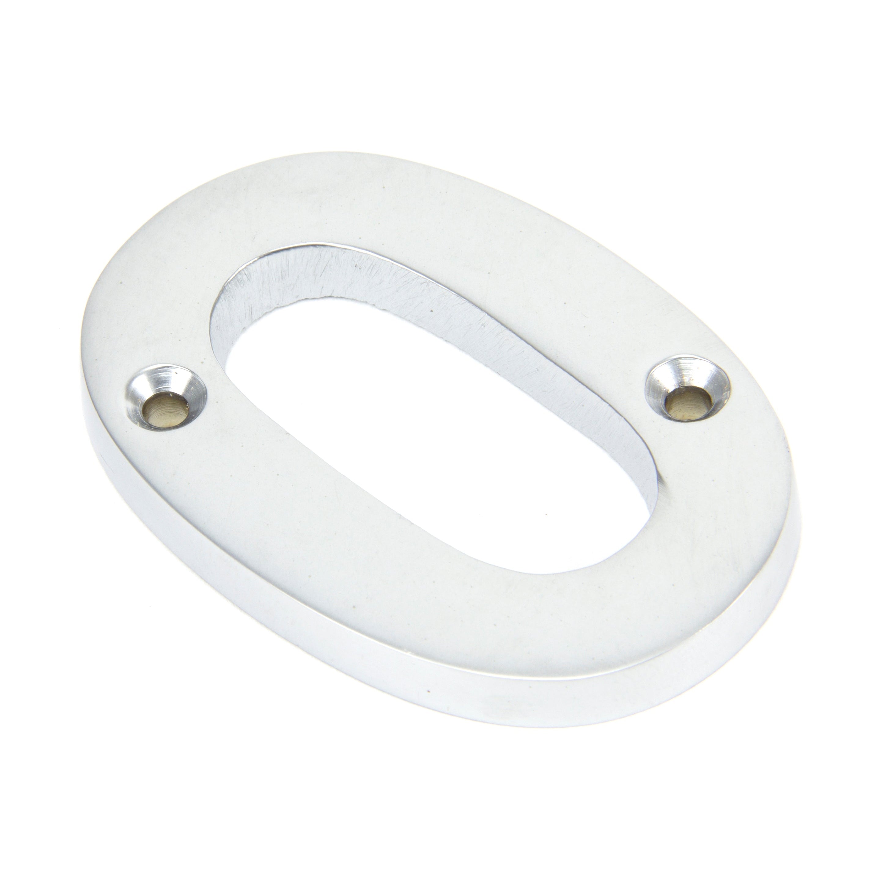 Satin Chrome Numeral 0 | From The Anvil-Numerals-Yester Home