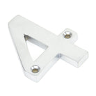 Satin Chrome Numeral 4 | From The Anvil - Numerals - From The Anvil - Yester Home