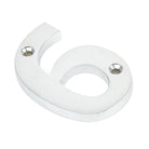 Satin Chrome Numeral 6 | From The Anvil - Numerals - From The Anvil - Yester Home