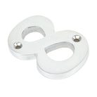Satin Chrome Numeral 8 | From The Anvil - Numerals - From The Anvil - Yester Home