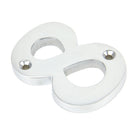 Satin Chrome Numeral 8 | From The Anvil-Numerals-Yester Home