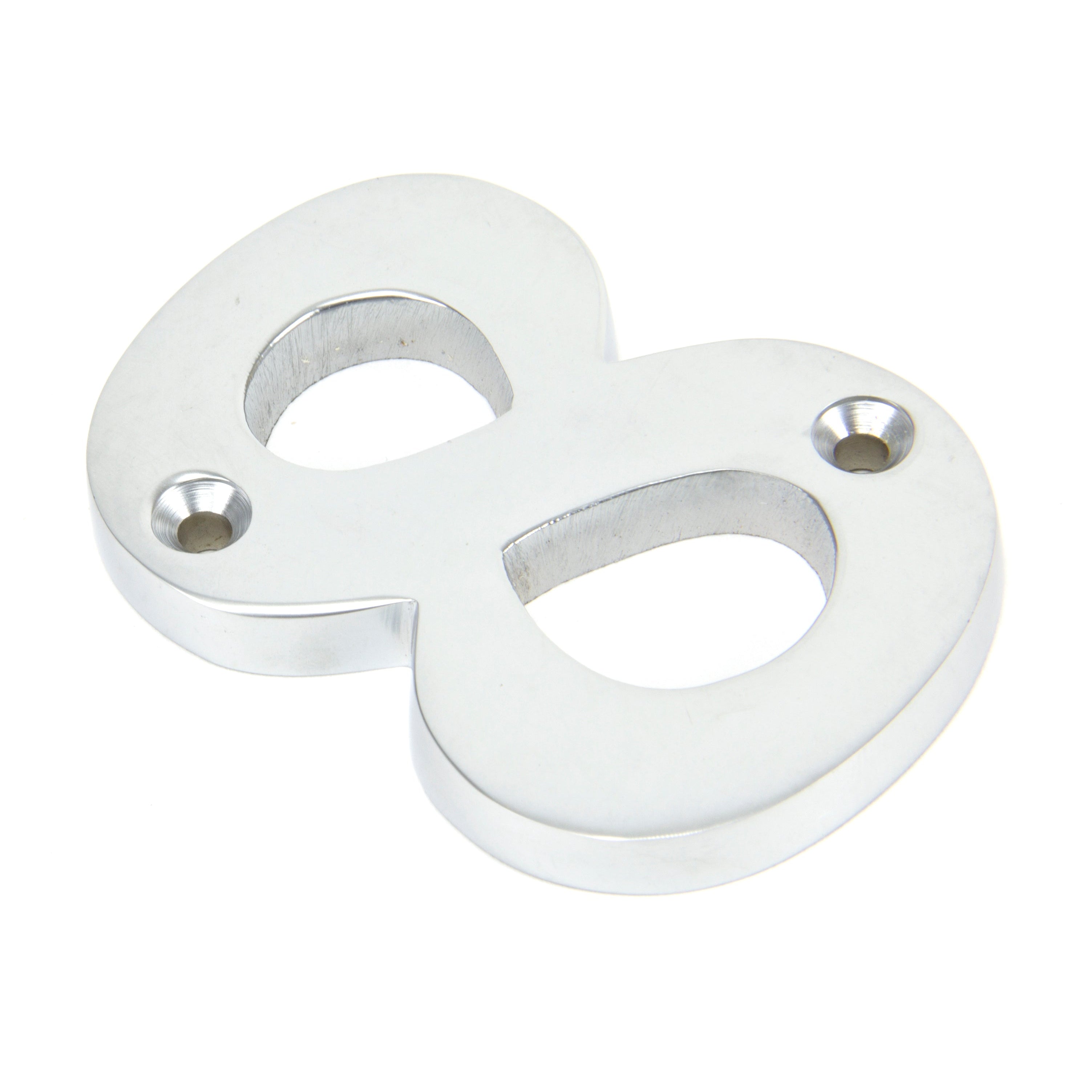 Satin Chrome Numeral 8 | From The Anvil-Numerals-Yester Home