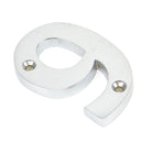 Satin Chrome Numeral 9 | From The Anvil - Numerals - From The Anvil - Yester Home