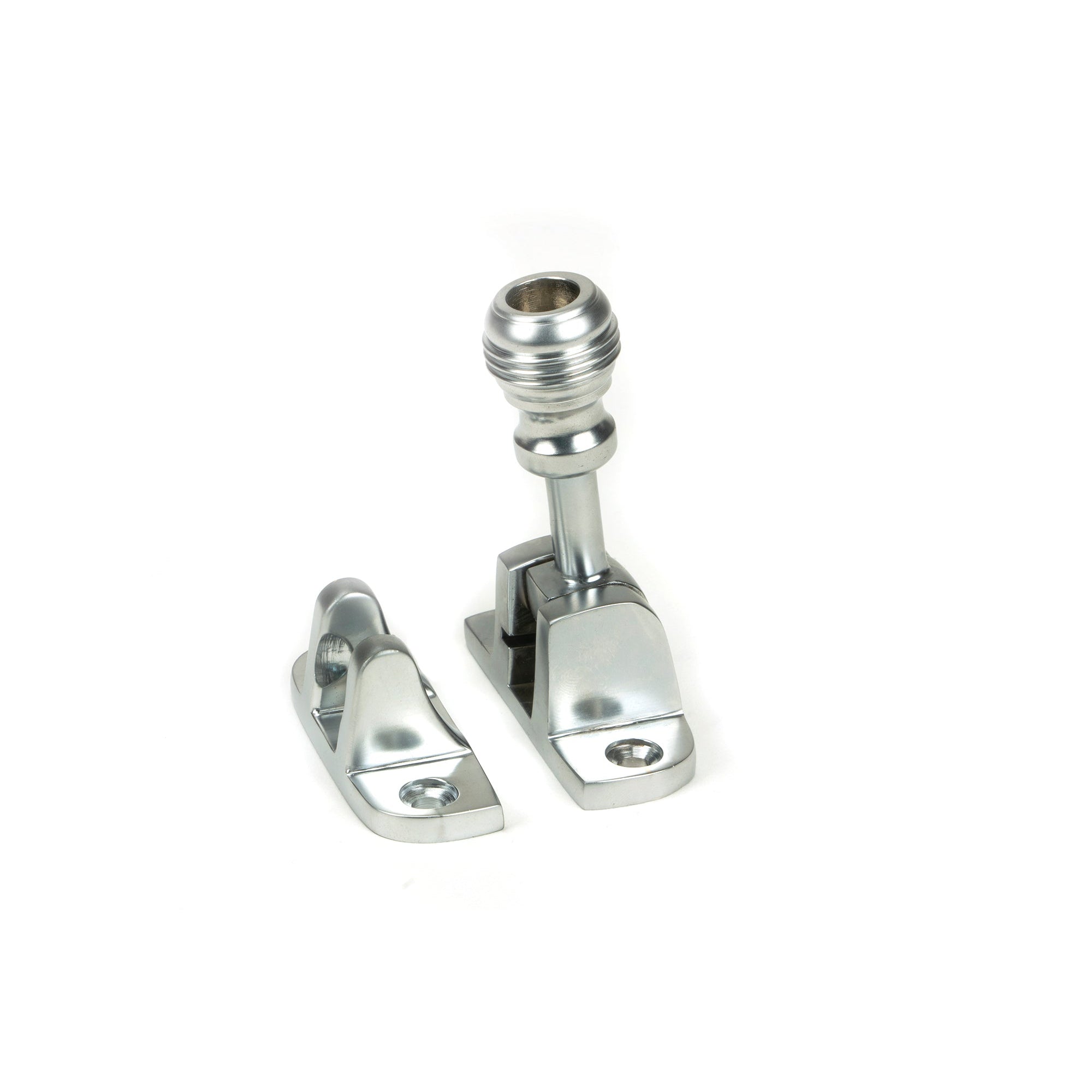 Satin Chrome Prestbury Brighton Fastener (Radiused) | From The Anvil-Fasteners-Yester Home