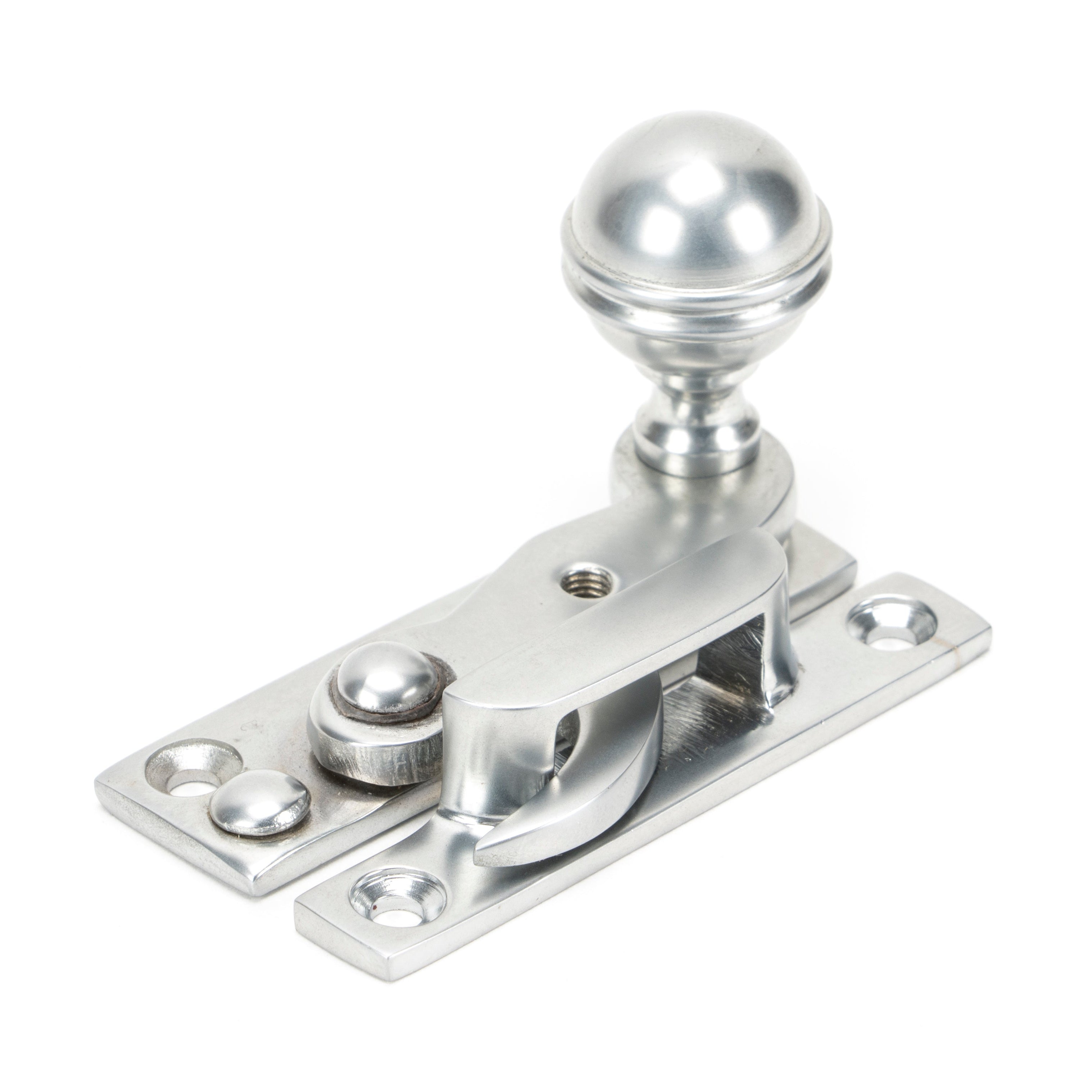 Satin Chrome Prestbury Sash Hook Fastener | From The Anvil-Sash Hook Fasteners-Yester Home