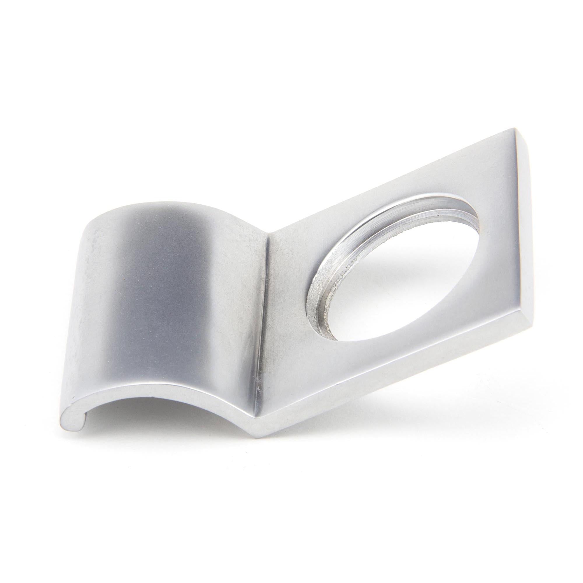 Satin Chrome Rim Cylinder Pull | From The Anvil - Rim Cylinder Pulls - From The Anvil - Yester Home