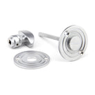 Satin Chrome Round Bathroom Thumbturn | From The Anvil-Thumbturns-Yester Home