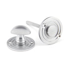 Satin Chrome Round Bathroom Thumbturn | From The Anvil-Thumbturns-Yester Home
