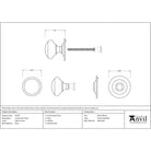 Satin Chrome Round Centre Door Knob | From The Anvil - Centre Door Knobs - From The Anvil - Yester Home