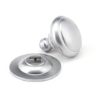 Satin Chrome Round Centre Door Knob | From The Anvil - Centre Door Knobs - From The Anvil - Yester Home