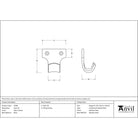 Satin Chrome Sash Lift | From The Anvil - Sash Lifts - From The Anvil - Yester Home