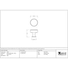 Satin Chrome Scully Cabinet Knob - 32mm | From The Anvil-Cabinet Knobs-Yester Home