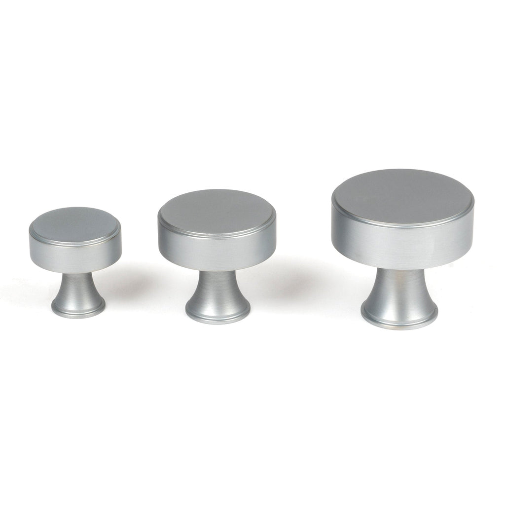 Satin Chrome Scully Cabinet Knob - 32mm | From The Anvil-Cabinet Knobs-Yester Home
