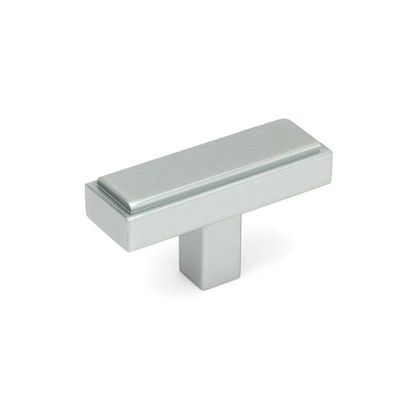 Satin Chrome Scully T-Bar | From The Anvil-Cabinet Knobs-Yester Home