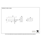 Satin Chrome Security Window Bolt | From The Anvil-Bolts-Yester Home