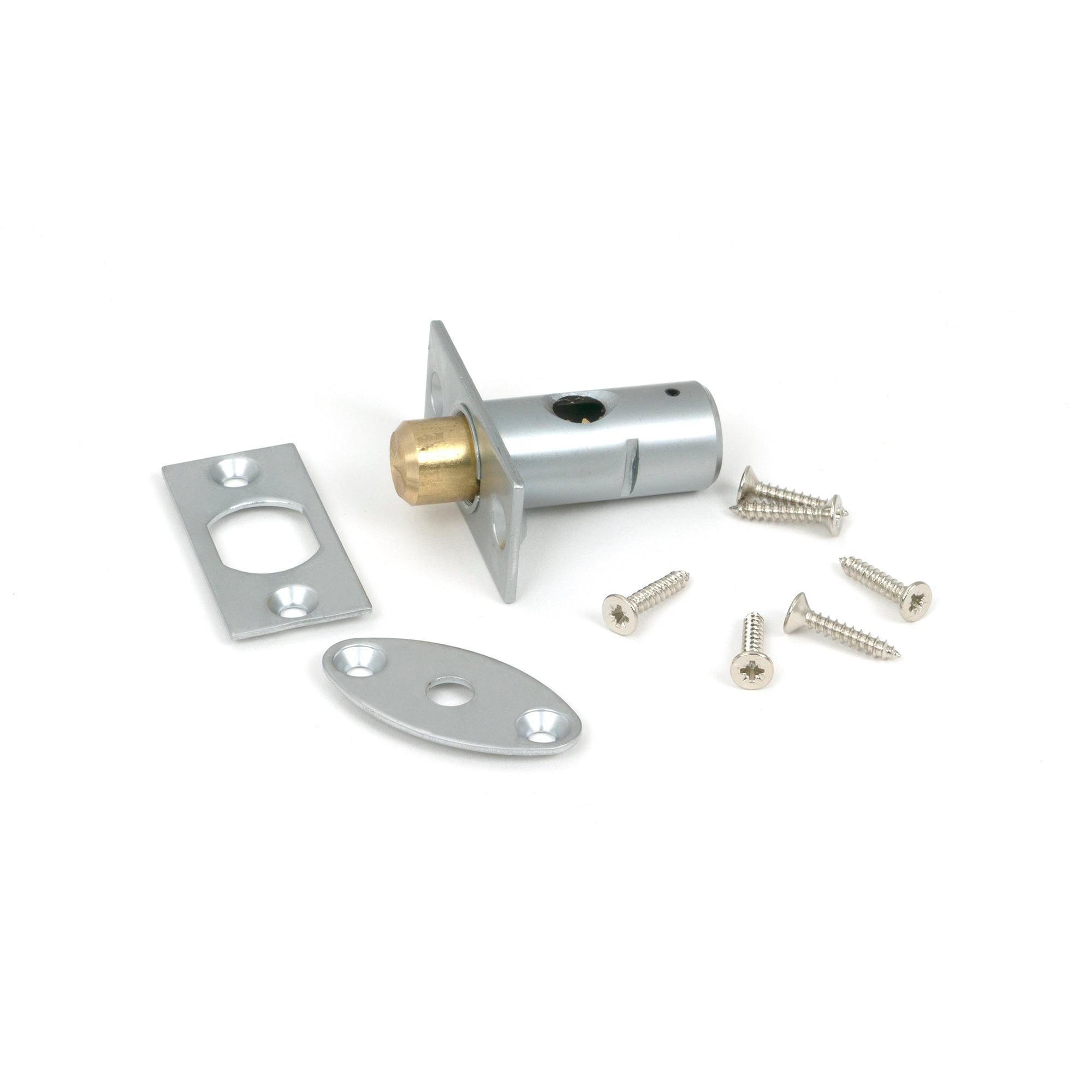 Satin Chrome Security Window Bolt | From The Anvil - Bolts - From The Anvil - Yester Home