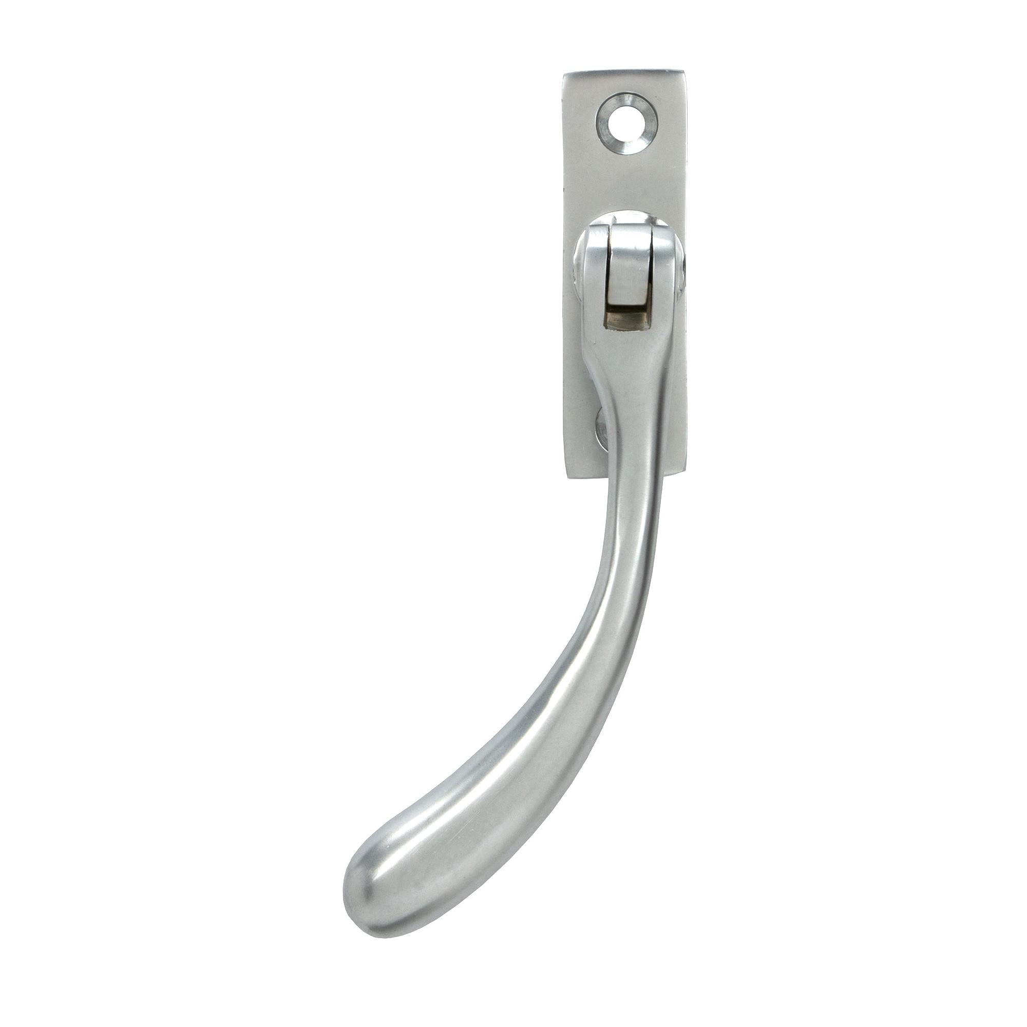 Satin Chrome Slim Peardrop Espag - LH | From The Anvil - Espag. Fasteners - From The Anvil - Yester Home