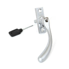 Satin Chrome Slim Peardrop Espag - LH | From The Anvil-Espag. Fasteners-Yester Home