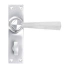 Satin Chrome Straight Lever Bathroom Set | From The Anvil - Lever Bathroom - From The Anvil - Yester Home