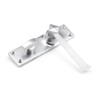 Satin Chrome Straight Lever Bathroom Set | From The Anvil - Lever Bathroom - From The Anvil - Yester Home