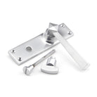 Satin Chrome Straight Lever Bathroom Set | From The Anvil - Lever Bathroom - From The Anvil - Yester Home