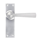 Satin Chrome Straight Lever Latch Set | From The Anvil - Lever Latch - From The Anvil - Yester Home