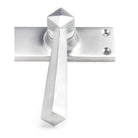 Satin Chrome Straight Lever Latch Set | From The Anvil - Lever Latch - From The Anvil - Yester Home